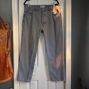 Everlane The Relaxed Straight Jean Organic Cotton Faded Grey Size 31